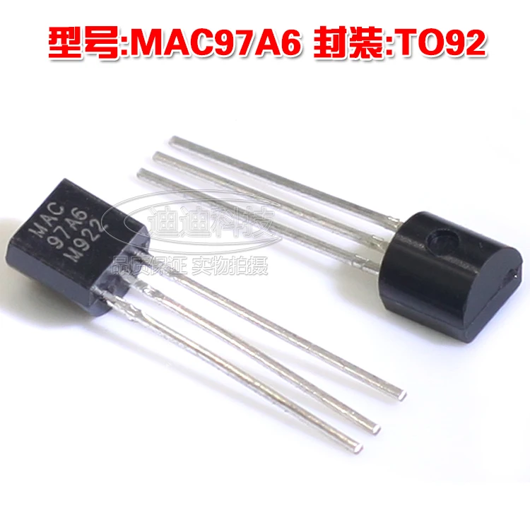 

New MAC97A6 TO-92 triac thyristor output 400V 0.6A 97A6 inline