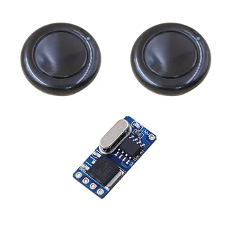 

New Design DC3.5-12V 1 Channel RF Wireless Remote Control 1 Receiver & 2Black Transmitter 1 Key Self-lock Mode 315mhz or 433mhz