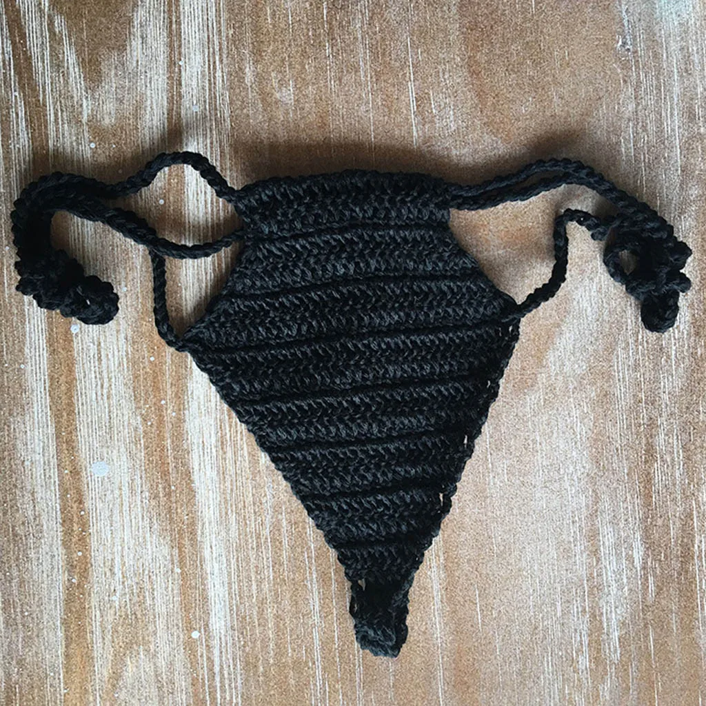 Женские сексуальные трусики бикини в стиле бохо стринги ручной работы вязаные
