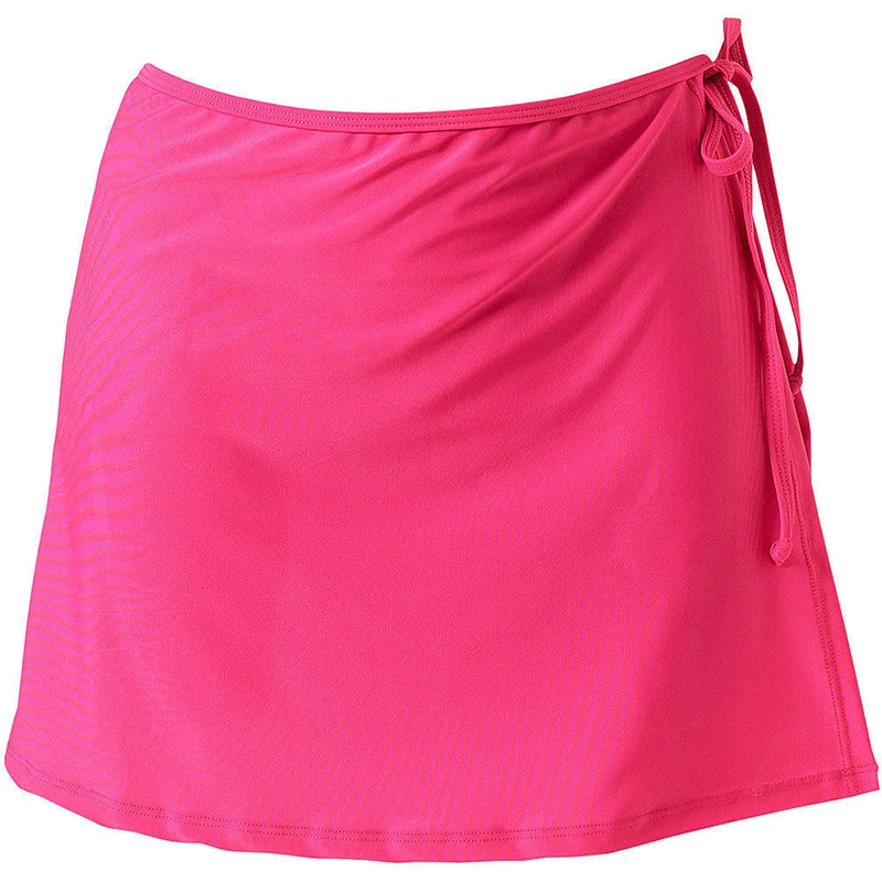 Ladies Bikini Cover Up Skirt Bandage Mini Dress Womens Summer Beach Short Mini Skirt Female Beachwear Solid Cover Up Swimsuit