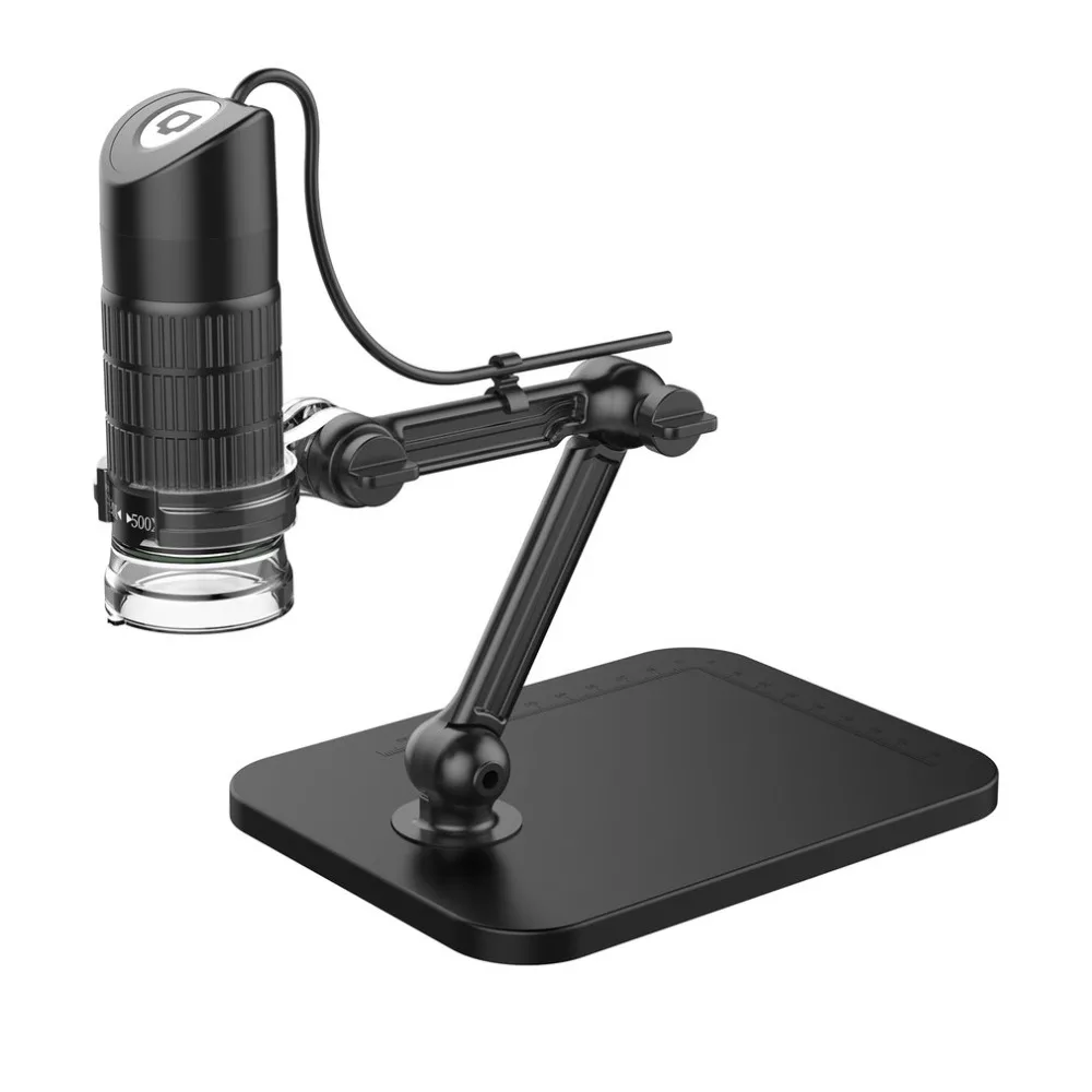 

ACEHE USB HD Electronic Microscope Automatic Exposure Digital Microscope 8 LED Adjustable Light Magnifier Optical Video Camera