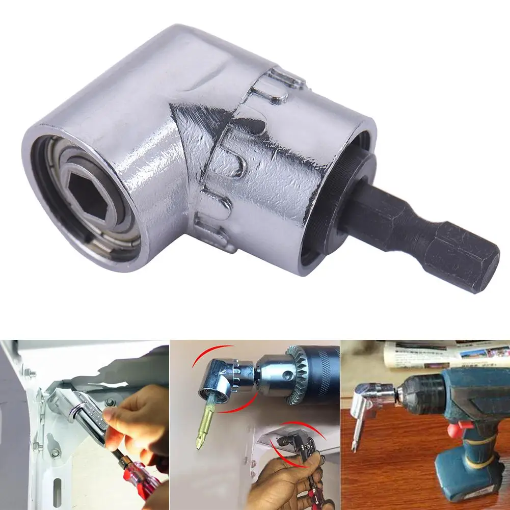 

105 Hex Extension Adjustable Degree Right Angle Adapter Drill Bits With 1/4 '' Shank Screwdriver Hex Extension Extension Bracket