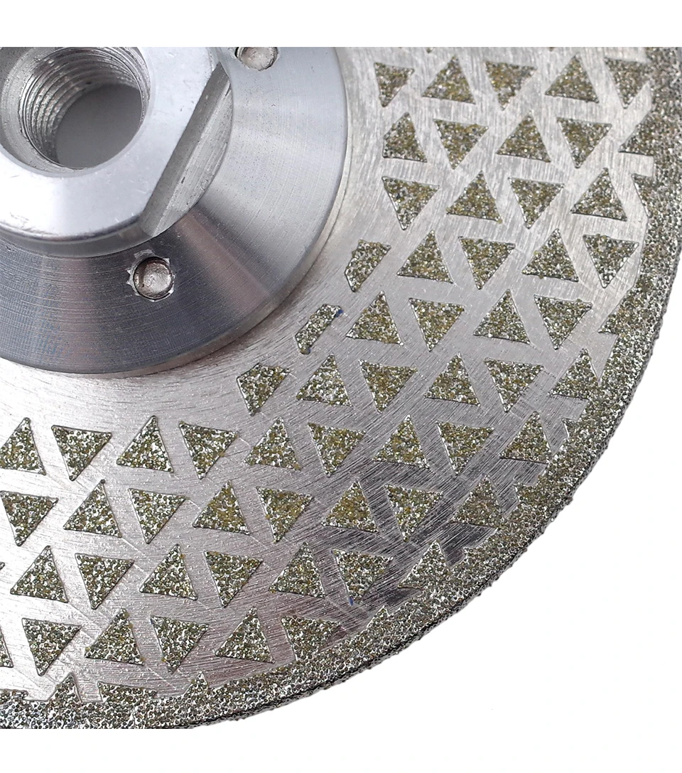 RIJILEI Electroplated Diamond Saw Blade Galvanized diamond cutting and grinding disc both sides For Marble Granite ceramic tile