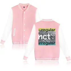 NCT 127 Новая бейсбольная куртка 2018 сохраняющая тепло новый альбом название Повседневная Kpop вентиляторы колледж Стиль Новое поступление