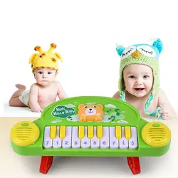 10 ключей Младенческая креативная игрушка музыка пианино головоломка раннее образование клавиатура детский музыкальный инструмент