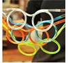 Créatif drôle en plastique souple paille pour enfants fête d'anniversaire jouets Fun lunettes Flexible jouets à boire enfants bébé fête jouets cadeaux ► Photo 2/6
