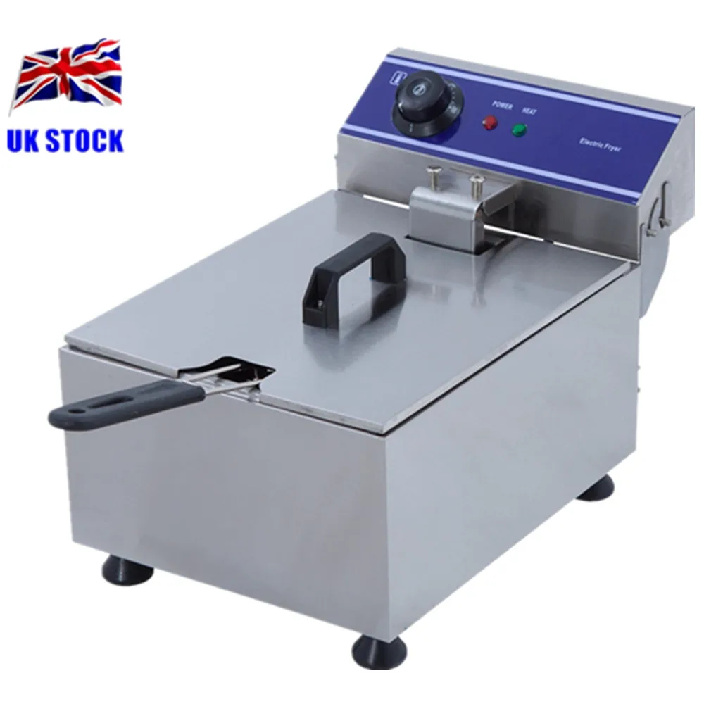 

Home Use Electric Deep Fat Fryer Stainless Steel Cooker 6 Litre Oil Potato Capacity Chip Fryer