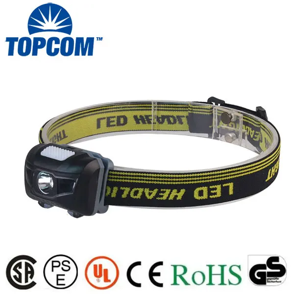

TopCom Headlamp with Red Light Warning High Power Lightweight LED Headlamp Waterproof LED for Hunting Camping Cycling Hiking
