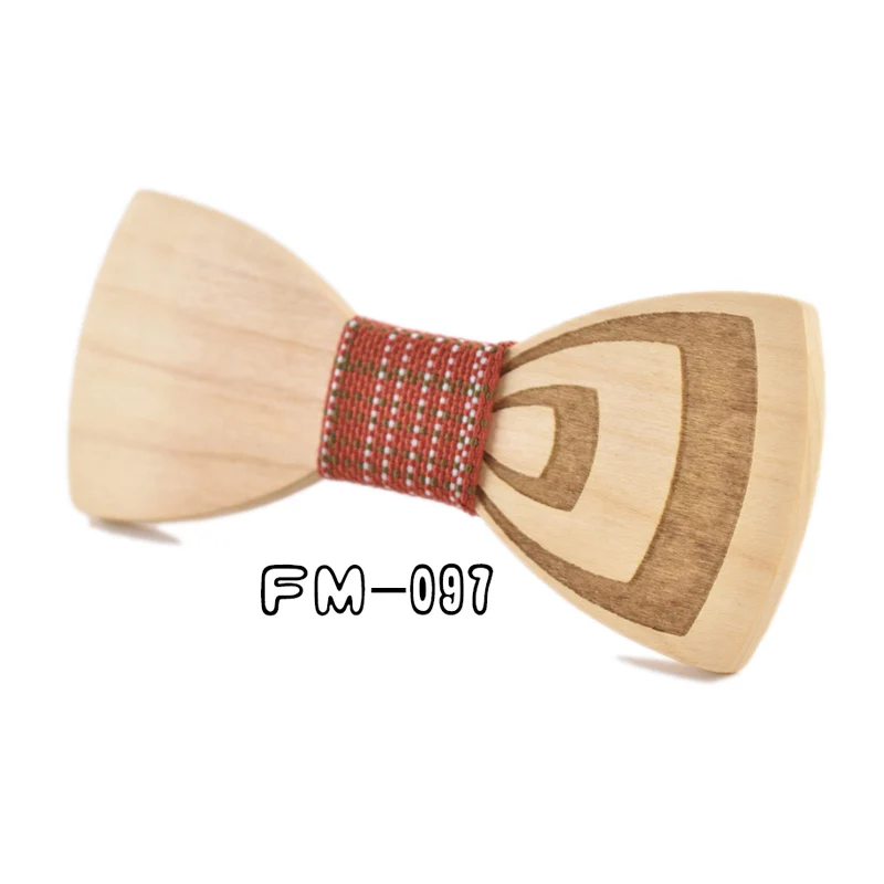 Дизайн г. модные брендовые DIY деревянный галстук-бабочка характер резные галстук-бабочку Gravata - Цвет: FM-097