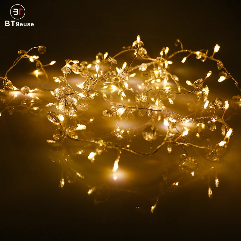 BTgeuse 80 LED Cluster Fairy Lights Firecrackers Starry String Garland Battery Operated Waterproof Christmas Holiday Decoration BTgeuse 80 LED Cluster Fairy Lights Firecrackers Starry String Garland Battery Operated Waterproof Christmas Holiday Decoration