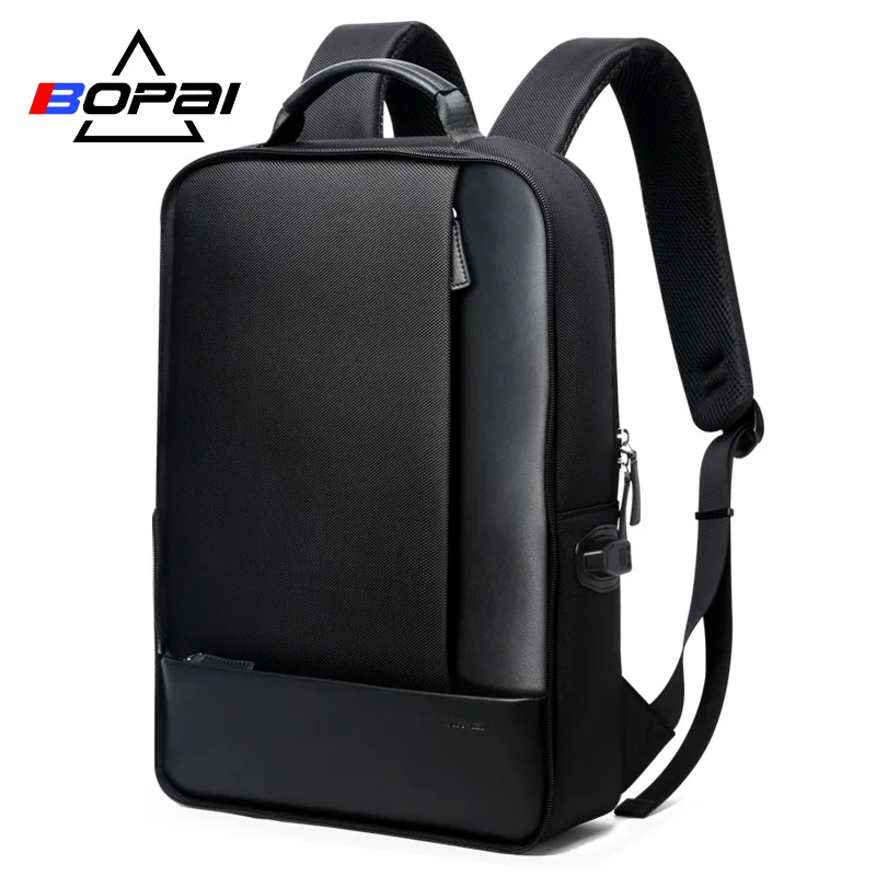 Kaufen BOPAI Casual Leder Reise Rucksäcke mit 15,6 zoll Laptop Rucksack 2 in 1 Multifunktionale Männer Täglichen Gebrauch Reisetasche USb ladung