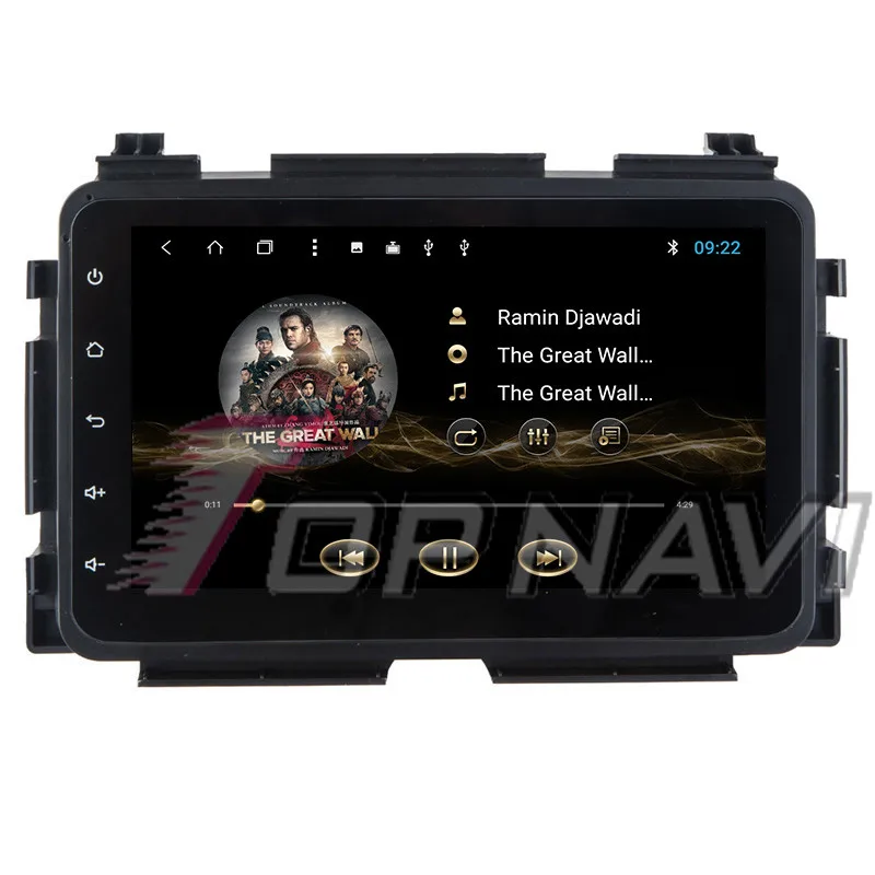 Автомобильный gps-навигатор для Honda XRV 8 ''Topnavi Android 8,1 Buit-in 32 Гб с высоким разрешением двойной din проигрыватель для авто с wifi