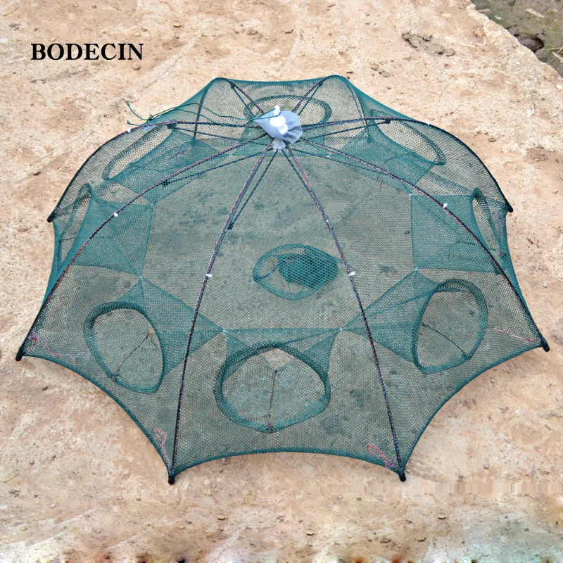 Nylon 8 Hole Fishing Net Fish Network Casting Nets Crayfish Catcher Trap Mesh Cheap Throwing Cast Folded Portable China Cages (5)