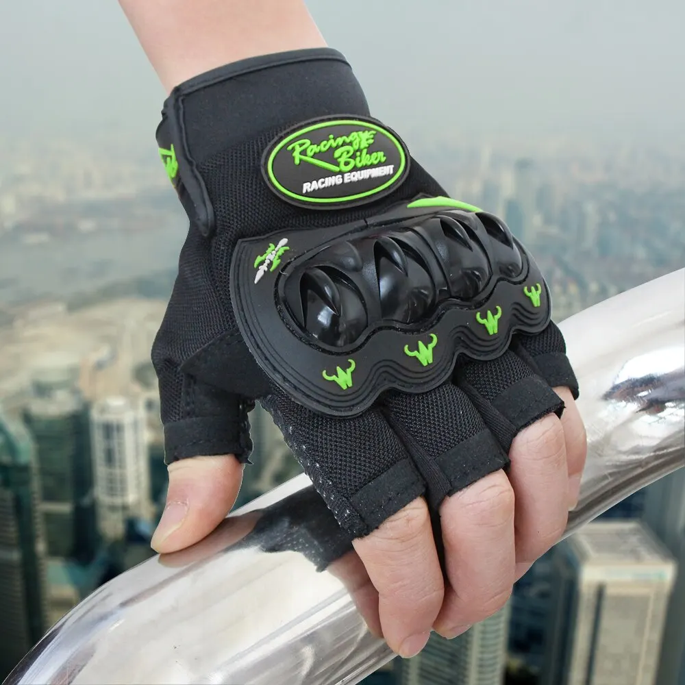 Перчатки для мотокросса, перчатки для мотокросса, зеленые защитные перчатки, летние перчатки для мужчин и женщин, M-XXL SC04B - Цвет: Зеленый
