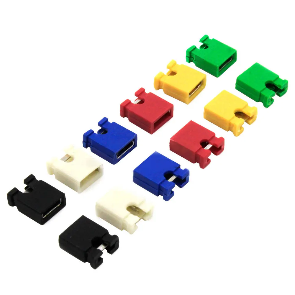 

60pcs 2.54mm Pin Header Standard Computer Jumper Blocks Connector 3 1/2 Hard Disk Drive Motherboard Expansion Card