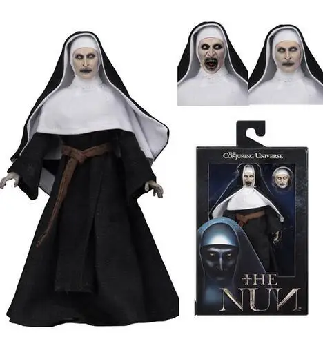 

18cm The Nun Universe Series Two Head PVC Action Figure Halloween Horror Doll Toys Gift