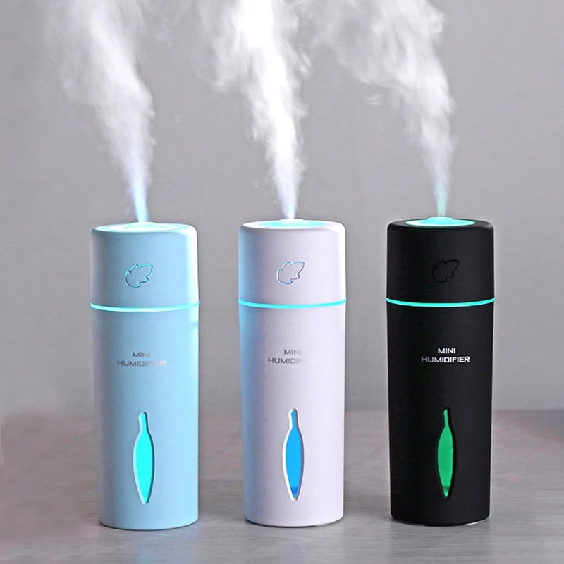 

New Leaf Humidifier Ultrasonic Mini Usb Fogger Led Purifier Aromatherapy Essential Oil Diffuser Car Air Freshener
