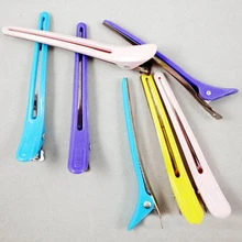 Горячая 12 шт. черные волосы Grip парикмахерские секционирования резки зажимов для волос клип профессиональные Пластик салон стиль Заколки для волос