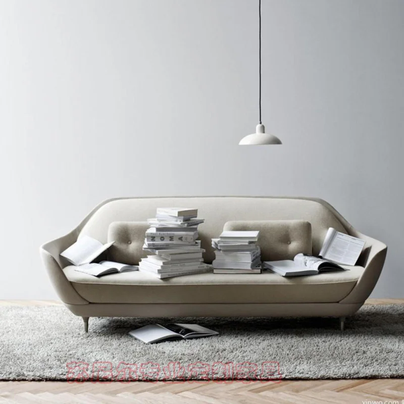 U-BEST скандинавский простой любимый диван Coquille диван мульти человек диван, современный любимый диван ткань дизайнерский диван для кафе