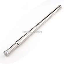 free shipping hanger furniture hardware Stainless steel pipe wardrobe rail bracket adjustable clothes rod with flange base