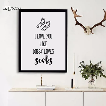 

Artdom No Framed Quotes I Love You Canvas Art Print Painting Poster, Wall Pictures for Home Decoration, Wall Decor