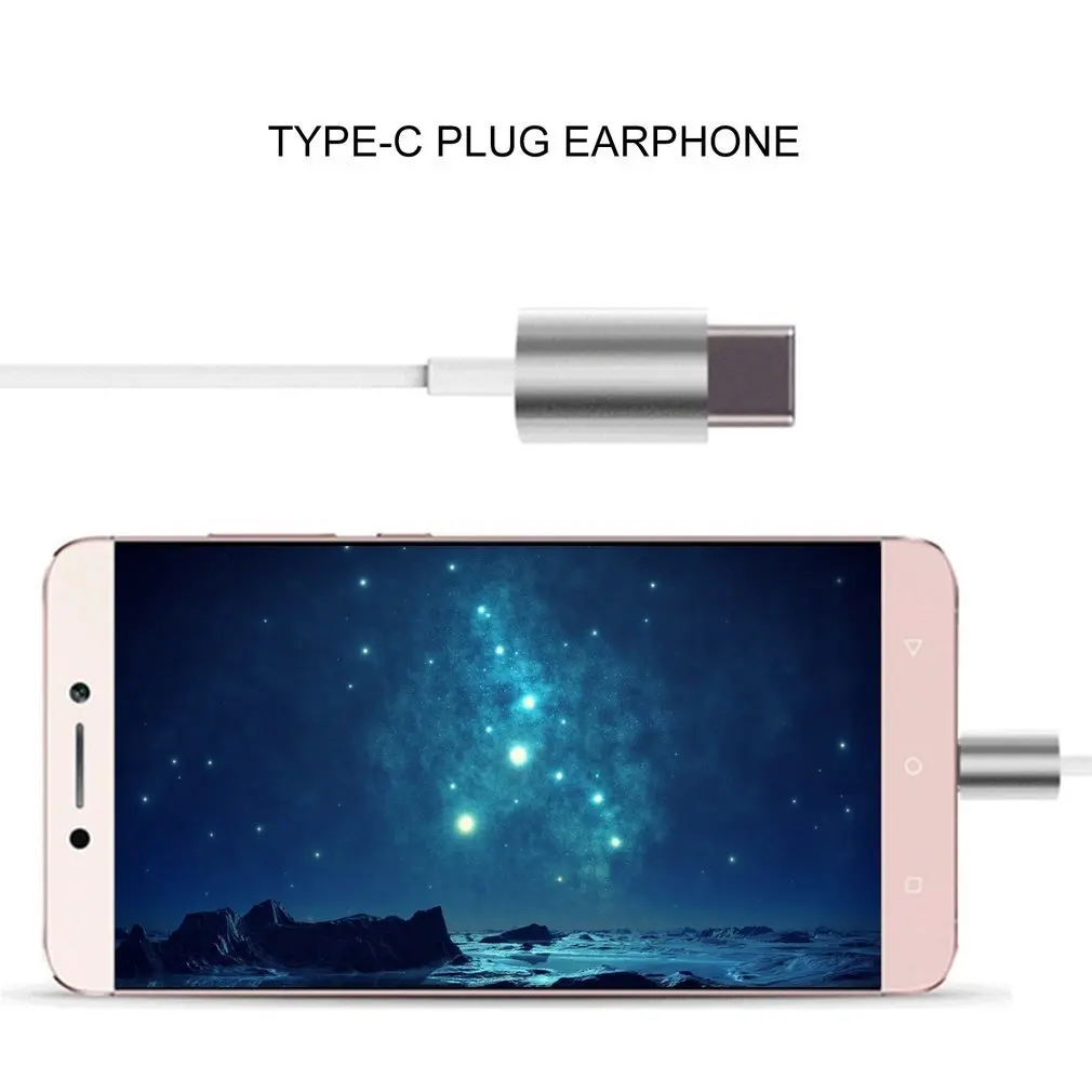 Металлические наушники вкладыши USB Type C проводная гарнитура с микрофоном