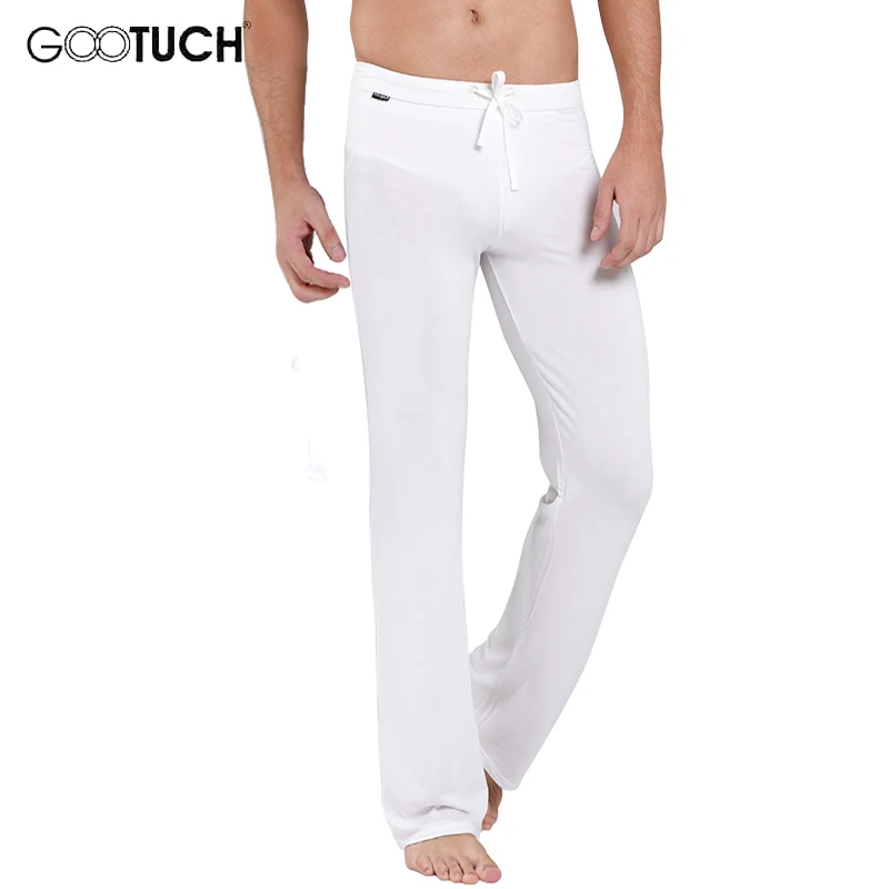 Drawstring Sleep Bottoms Men Soft Comfortable Men's Sleeping Trousers