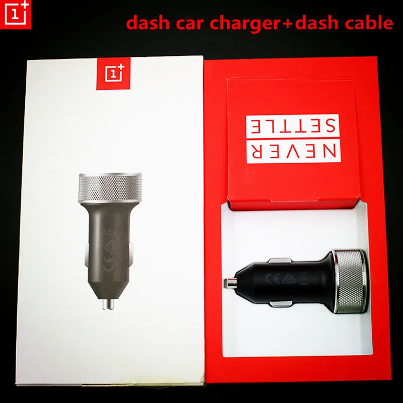 

Original Car charger adapter for Oneplus 3T 5T 6 6T three five DC01B DASH + 100cm 1+ DASH USB Type C fast quick charging Cable
