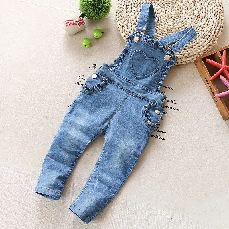 jean overalls for baby girl