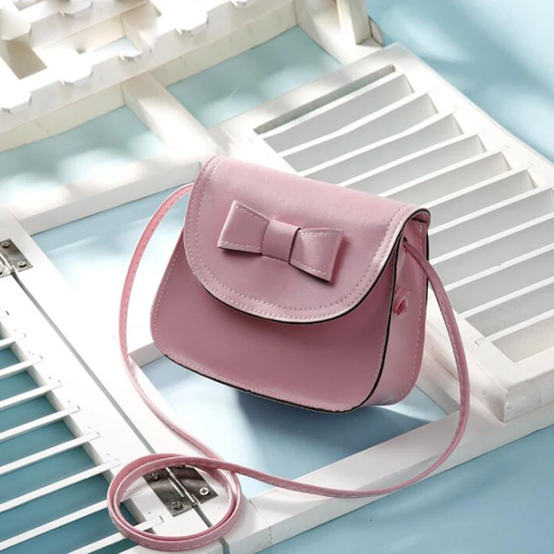 

QZH New Fashion Mini PU Leather Women Crossbody Bag Summer Girl Princess Messenger Bags Ladies Shoulder Bag Bow Flap Women Bags