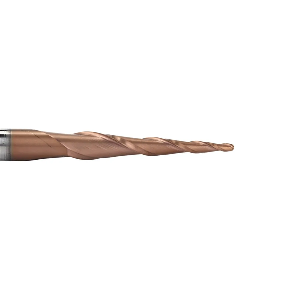 HRC62 Solid Carbide Ball Nose Tapered End Mills CNC Carving Bit Engraving Router