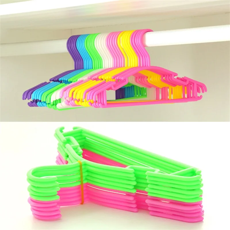

10pcs/Lot plastic clothes hanger Dryer baby hangers for clothes kids sock cloth clothing drying laundry rack stand