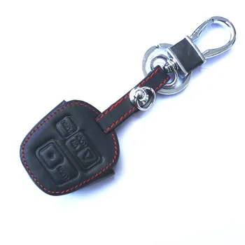 

WFMJ Leather 3 Buttons Remote Smart Key Chain Holder Cover Case Fob For Lexus Lx470 Rx300 Rx330 Rx350 Rx400h Sc300 Sc400 Sc430