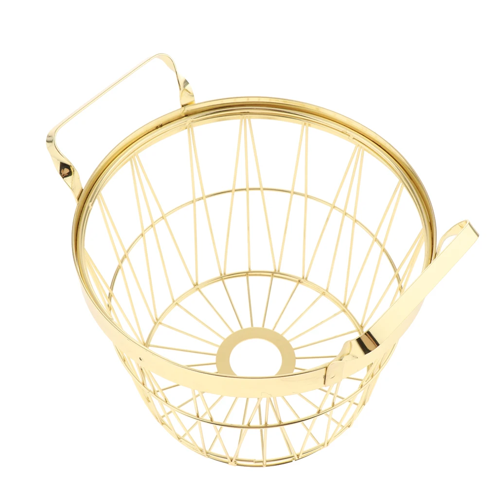 MagiDeal Metal Iron Nordic Style Dirty Clothes Storage Basket Organizer