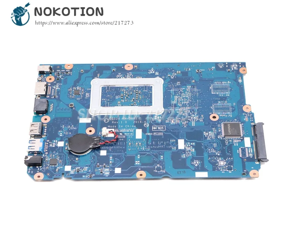 NOKOTION لينوفو Ideapad 110-15ACL اللوحة المحمول DG520 NM-B051 اللوحة الرئيسية مع A4-7210 CPU DDR3