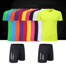 Adsmoney Для мужчин и wo Для мужчин Бег для фитнеса, с круглым вырезом, футболка, 10 видов цветов, пропускает воздух и быстро сохнет