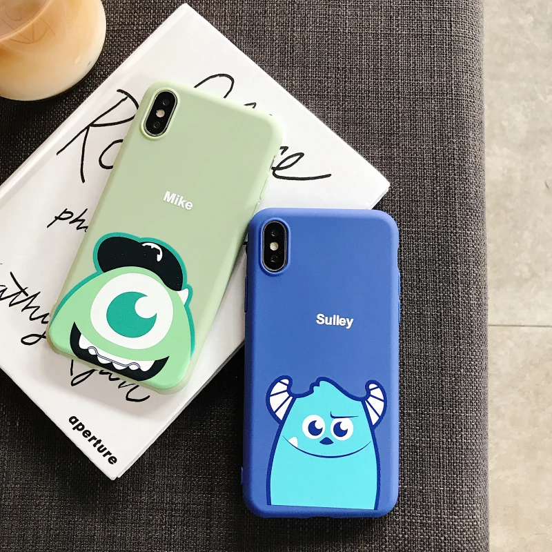 

For iPhone 6S 8 7Plus Ultra-thin Cute Cartoon Candy Color pattern phone case soft TPU For iPhone X XR XS Back Cover Coque Funda