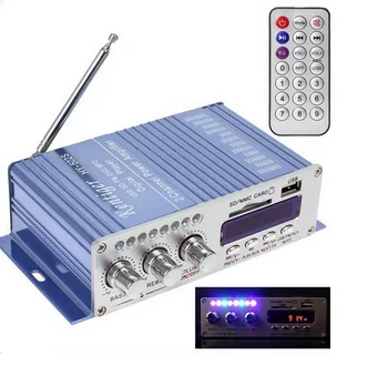 

50pcs USB FM Audio Car Stereo Amplifier Radio MP3 Speaker LED Hi-Fi 2 Channel Digital Display Power Player for Auto Motorcycle