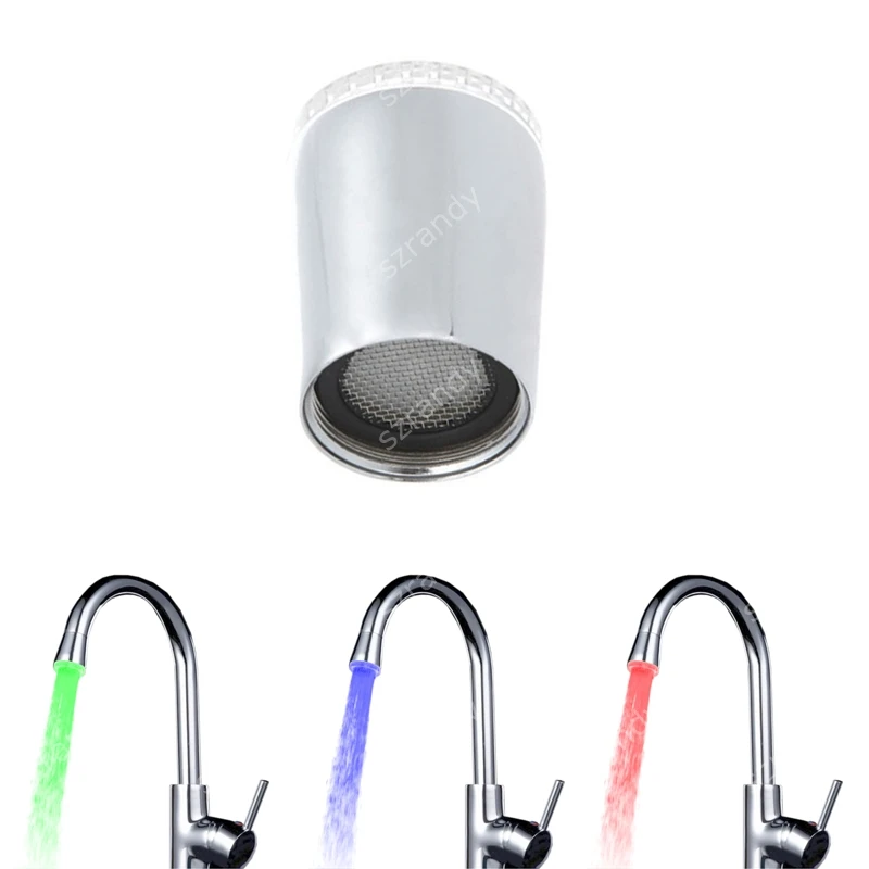 

LD8002-A9 temperature contorl LED brass Faucet Light--motorcycles gifts with adaptors