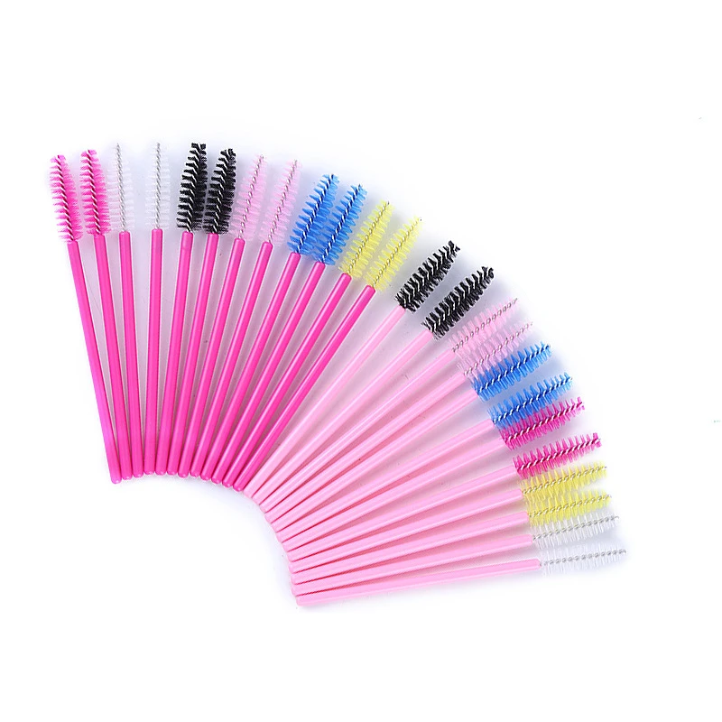 

50Pcs/set Disposable Micro Eyelash Brushes Mascara Wands Applicator Wand Brushes Eyelash Comb Brushes Spoolers Makeup Tool Kit