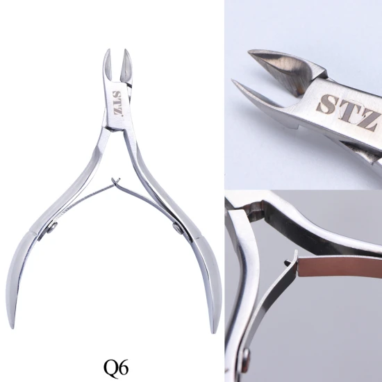 STZ профессиональные ножницы-щипцы для кутикулы из нержавеющей стали для ногтей, триммер для вросших ногтей, инструменты для удаления Q1-8 - Цвет: STZ-Q6