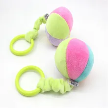 Baby hand ball ball trumpet Six colors bell ball Newborn lathe hanging bell toy Baby Rattle Cute Rabbit Stroller Wind Chimes