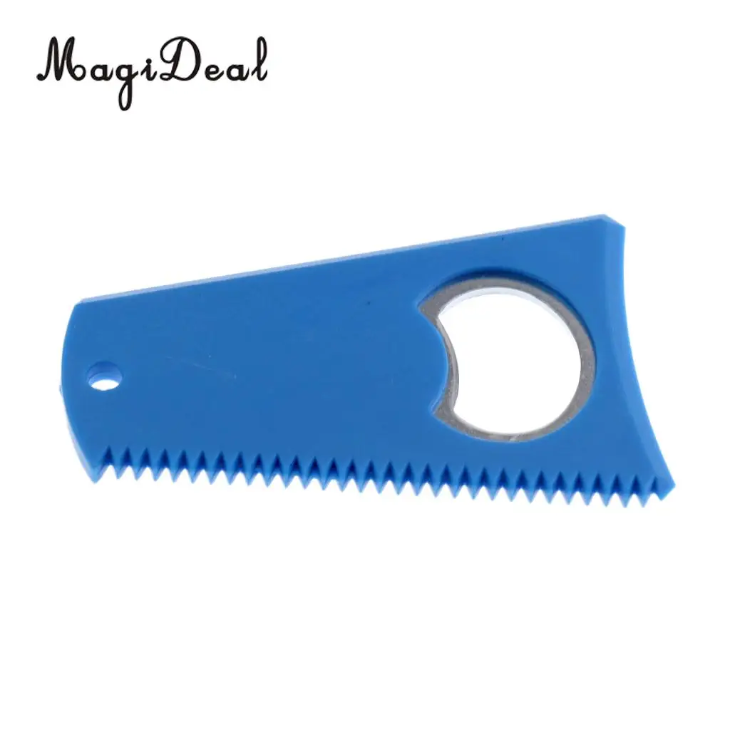 Компактная пластиковая доска для серфинга MagiDeal Blue + Yellow расческа воска