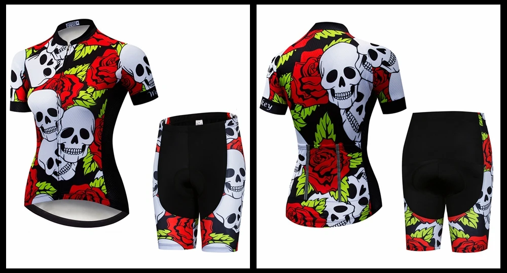 Weimostar 5D гелевая Накладка для велоспорта, набор, профессиональная команда, Женская велосипедная одежда, анти-УФ, велосипедная одежда, короткий рукав, MTB, велосипедная одежда