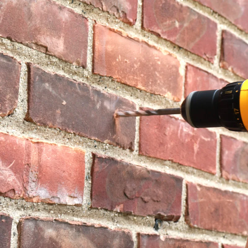 TASP 5 Pieces Carbide Steel Tip Masonary Hamer Drill Bits Set 4 5 6 8 10 mm