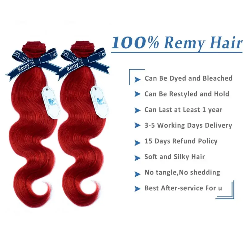 Remyblue Bold Red Bundles Human Hair Peruvian Body Wave Hair Burgundy Bundles Deals 4 PCS 10-26 Inches Remy Hair Weave Extension Remyblue Bold Red Bundles Human Hair Peruvian Body Wave Hair Burgundy Bundles Deals 4 PCS 10-26 Inches Remy Hair Weave Extension