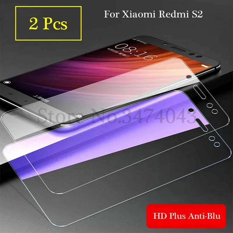 2 шт. закаленное стекло для Xiaomi Redmi S2 7A Защита экрана Защитное стекло|Защитные