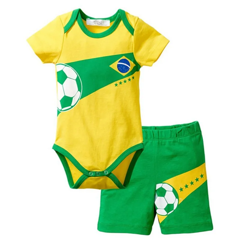 Free Shiping Football Baby Boy Clothing Set 2 Pieces Boys Clothing Set