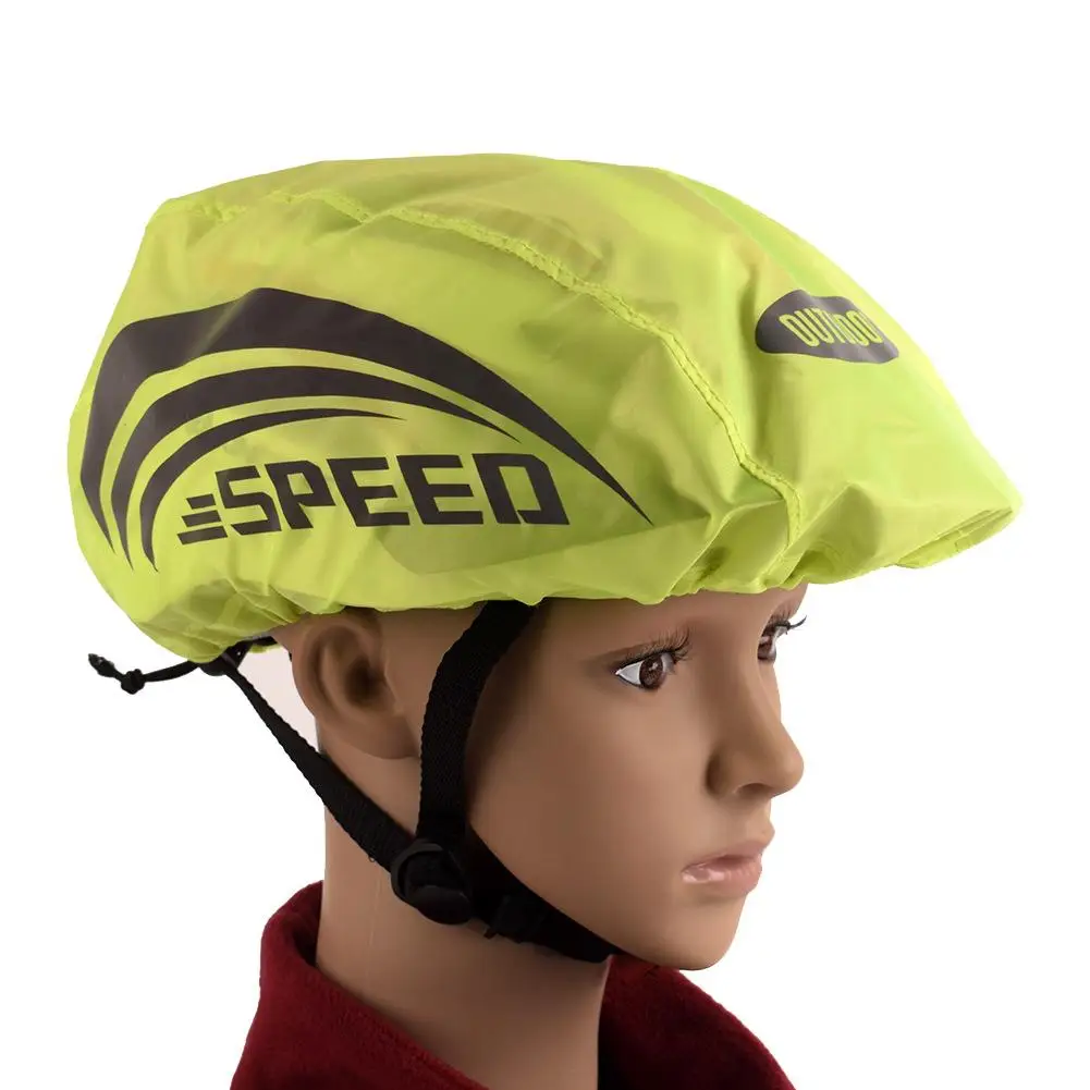

2pcs Cycling Helmet Cover Helmet Rain Cover Helmet Waterproof Foldable Safety Helmet Cover With Reflective Stripes Unisex