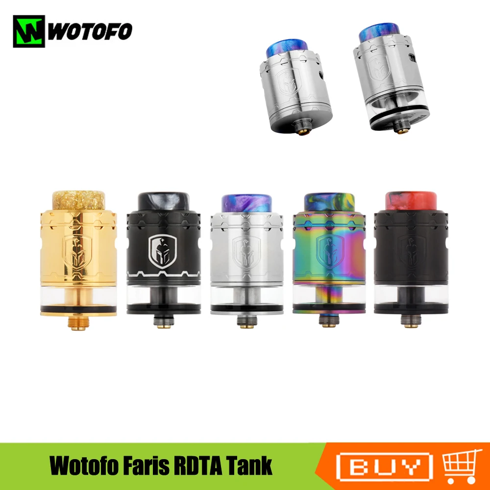 Оригинальный Wotofo Фарис RDTA распылитель для электронной сигареты резервуар 24 мм 3